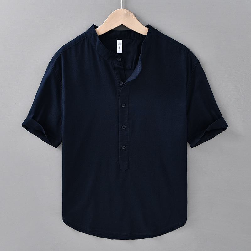 Calypso Henley Linen Shirt