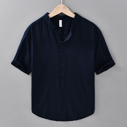 Calypso Henley Linen Shirt