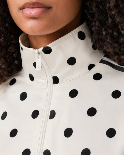 Odette Polka Satin Track Top