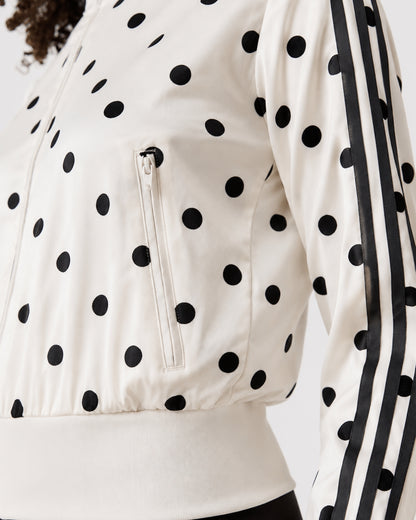 Odette Polka Satin Track Top