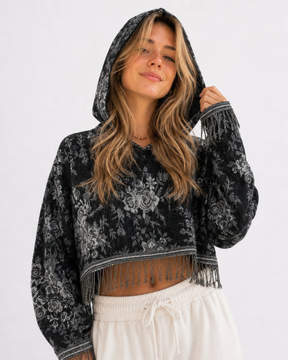 Pashmina Cropped Hoodie
