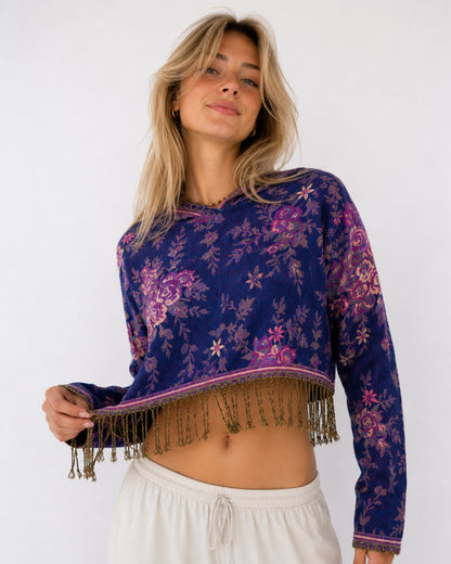 Pashmina Cropped Hoodie