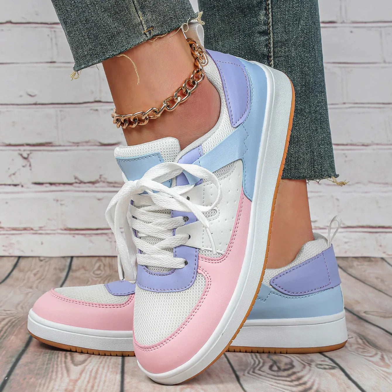 RetroPop Leather Sneakers