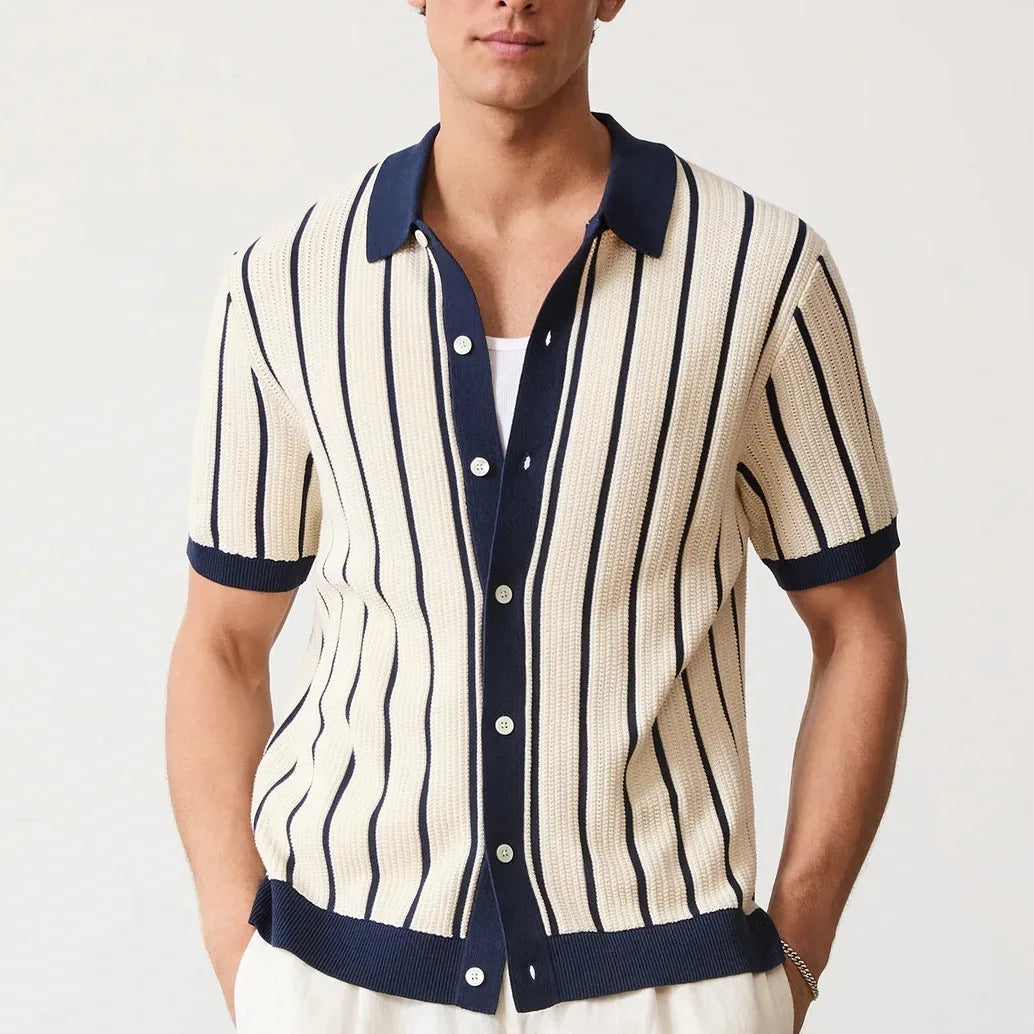 Bradbury Stripe Knit Polo