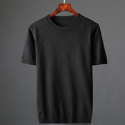 Marquee Grid Knit Tee